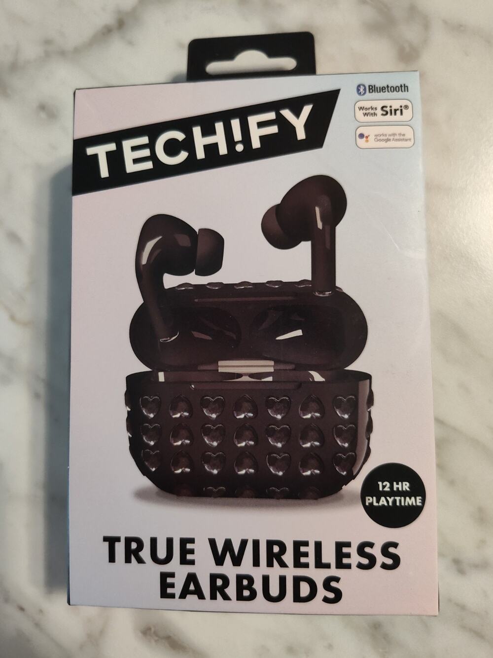 Techify Wireless Earbuds Bluetooth ios Android Black Handsfree